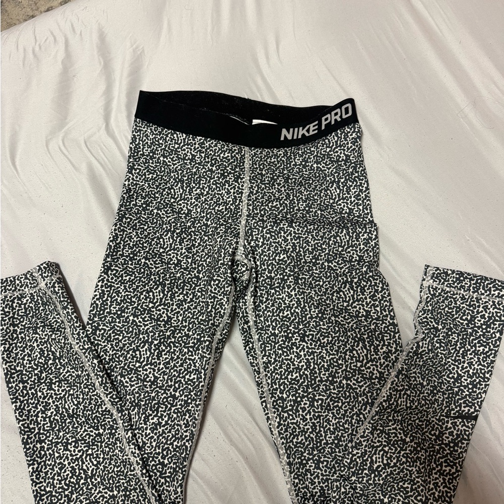 Nike Pro Black and White Leggings